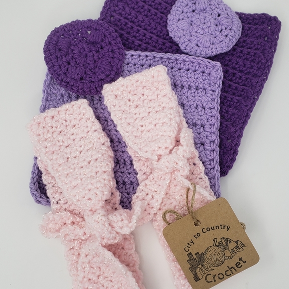 Hand Crafted Mom & Me Mini Spa Set Girl Toddler Wash Cloth 2T 3T 4T Cute - Picture 4 of 12